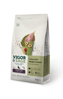 Picture of 2kg Vigor & Sage Lotus Leaf Weight Control Adult Cat