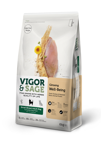 Picture of Vigor & Sage Ginseng Well-Being Small Breed Adult Dog