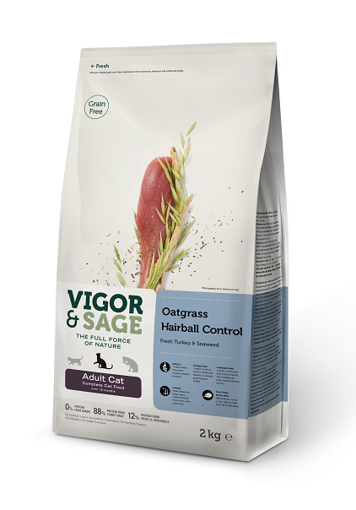 Picture of Vigor & Sage Oatgrass Hairball Control Adult Cat