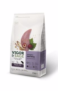 Picture of 4 x 2kg Vigor & Sage Astragalus Well-Being Senior Cat