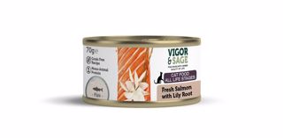 Picture of 0.07kg Vigor & Sage Fresh Salmon with Lily Root Wet Food Cat
