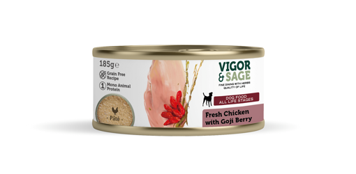 Picture of Vigor & Sage Fresh Chicken with Goji Berry Wet Food Dog