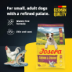 Josera Mini Adult Salmon and Chicken with delicious sauce for fussy small dogs product benefits