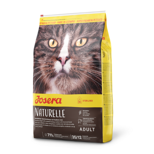 Josera Naturelle grain free complete cat food with lentil and trout