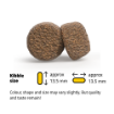 Josera All Sizes Adult Light & Vital for overweight dogs or dogs prone to obesity showing kibble sizes